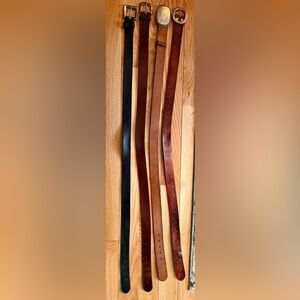 Women's Black and Brown Belt Collection-Set of 4